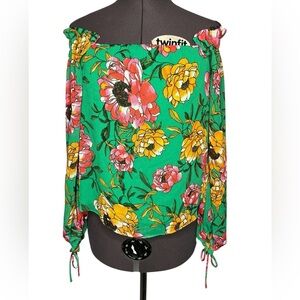 Guess Vibrant Green and Multicolor Dress